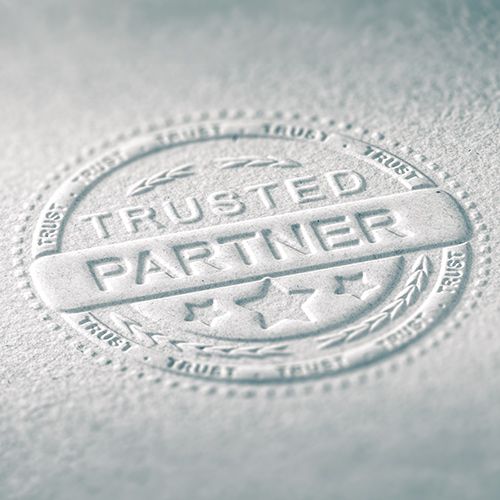 Stamp that says Trusted Partner