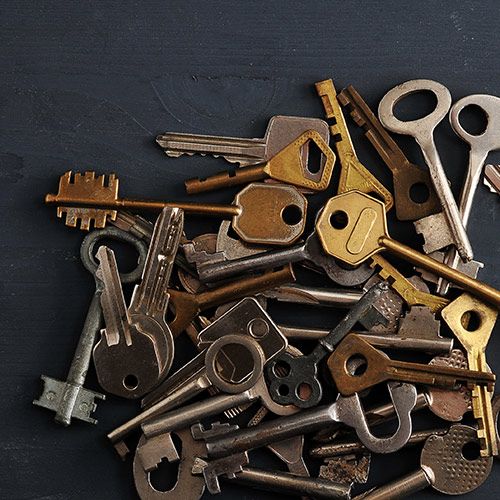 Pile of old keys