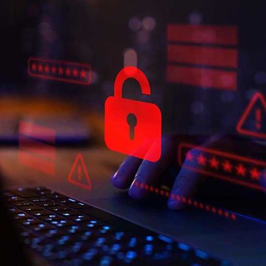 Lock on computer screen